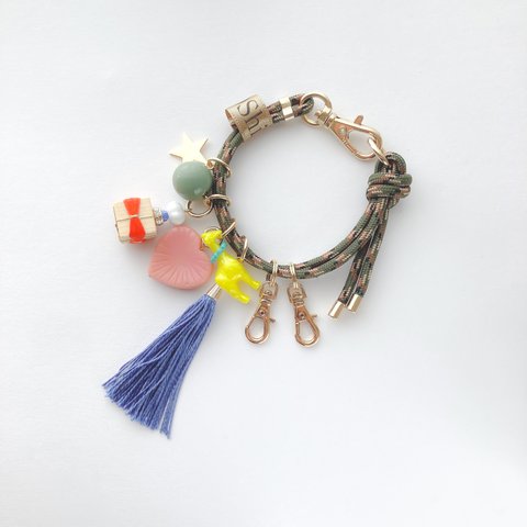 3way BAG CHARM:「Giraffe」animal journey