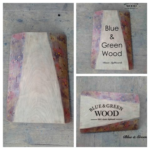 【木製看板製作】 一枚板 楓 / 自然塗装 61cm×40cm