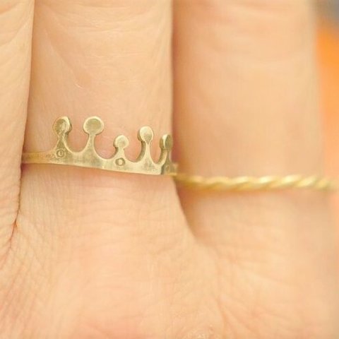 再販　BRASS  TIARA　リング　受注制作