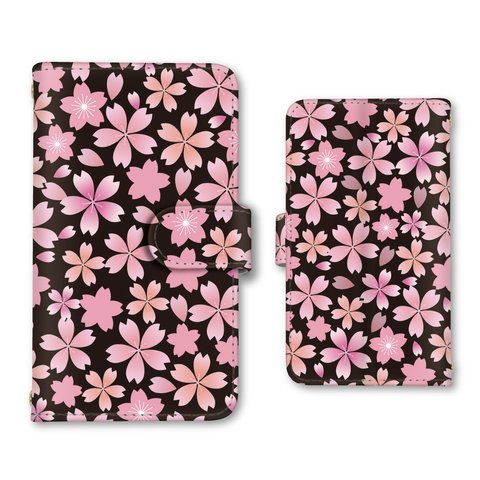 桜 スマホケース スマホカバー 手帳型