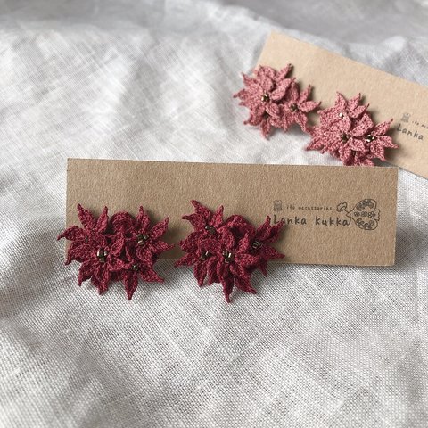 ✣ Christmas flower ✣red