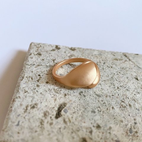 leaf ring(matte gold)