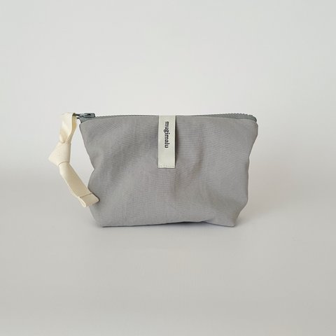 poitto16 マチ5深型 天然色素染NYLON POUCH ..LogWood..