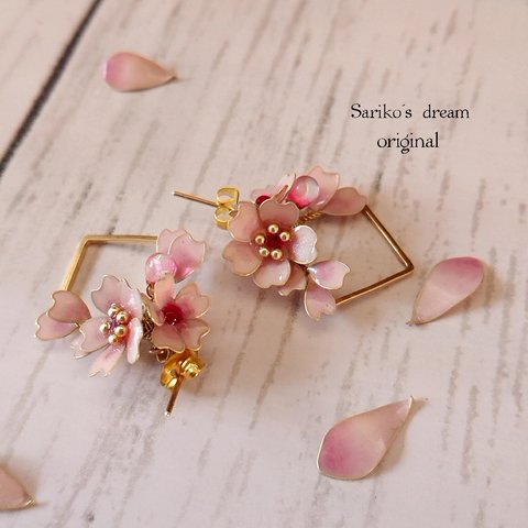 Sariko   それぞれの春…(桜)   /  ピアス・イヤリング