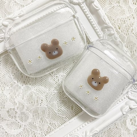 AirPods AirPodsPro ケース くま no.3