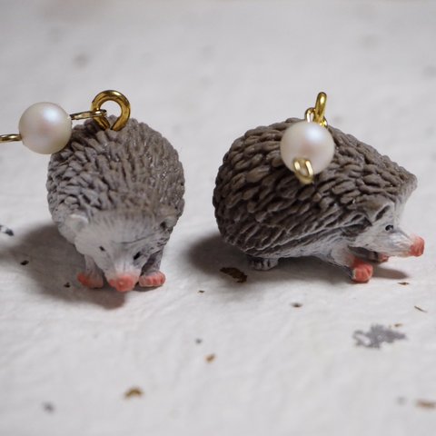 【動物シリーズ】ハリネズミのピアス