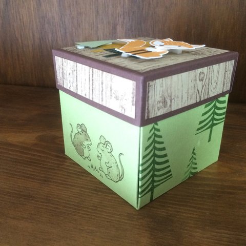 メッセージカードBOX　きつねさん