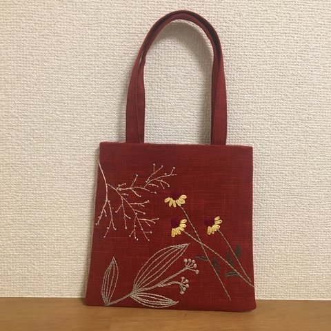 刺繍ミニバッグ