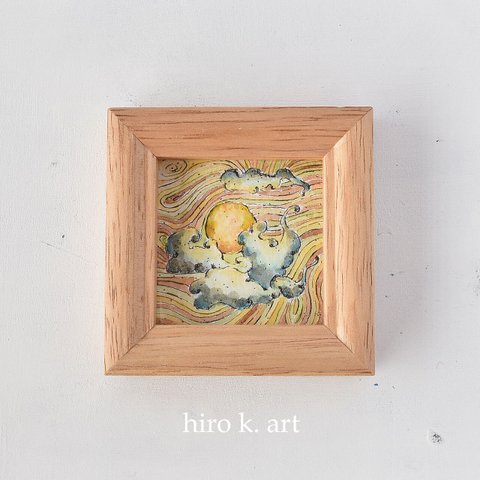 ミニ原画 * 太陽と雲*