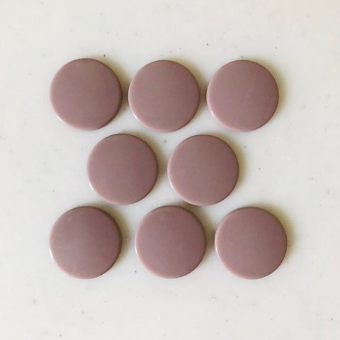 Dusty Purple 25mm Circle Cabochons