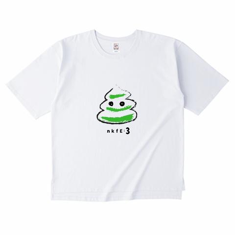 nkfE:3/オーバーサイズ/ビッグシルエット/Tシャツ/グリーンソフトクリーム/メンズ