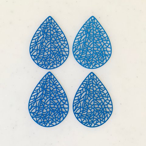 Blue Designed Drop Pendant Tops