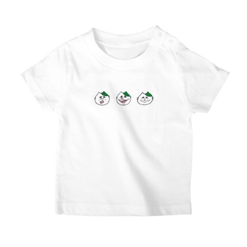 にらめっこ　キッズTシャツ