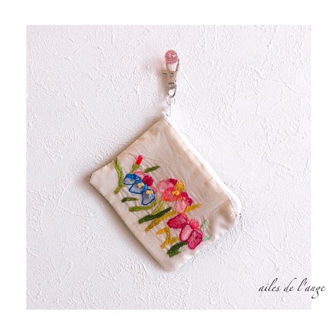 no.673 - embroidery ＊ denim mini porch