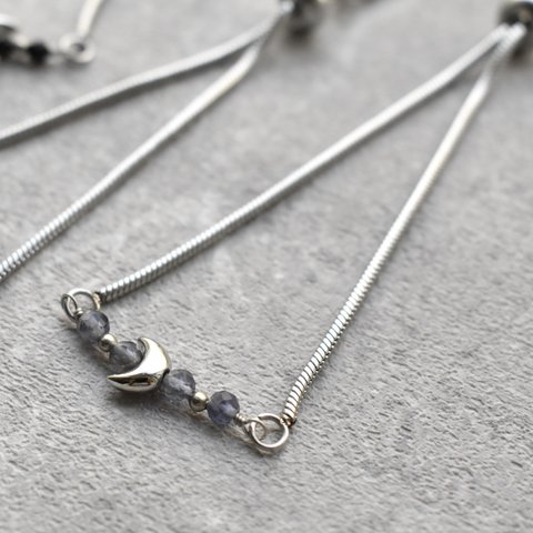  【アイオライト】moon bracelet｟silver｠