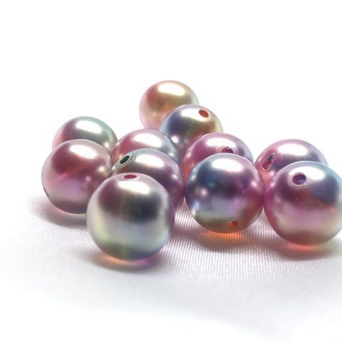 【4ヶ】10mm ルシエルビーズ ピンク