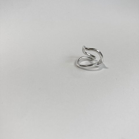 double wave earcuff（silver）