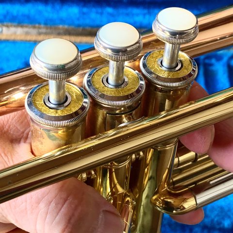 GOLD LEATHER BUMPERS FOR YAMAHA TRUMPET