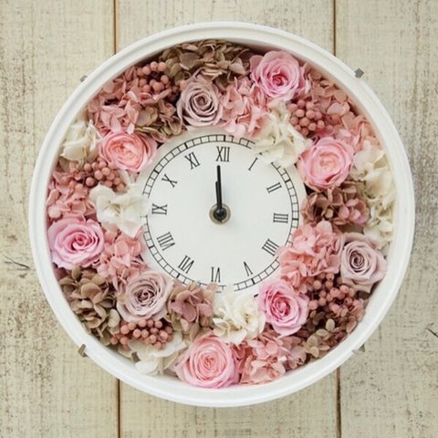 プリザ☆花時計～大人ピンク〜☆