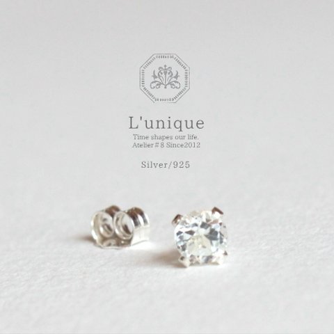 L'unique/Silver925ピアス For Men and Women