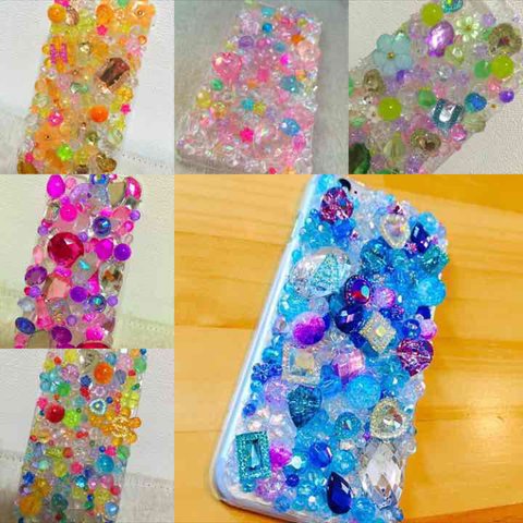 ハンドメイド ビジューiPhoneケース