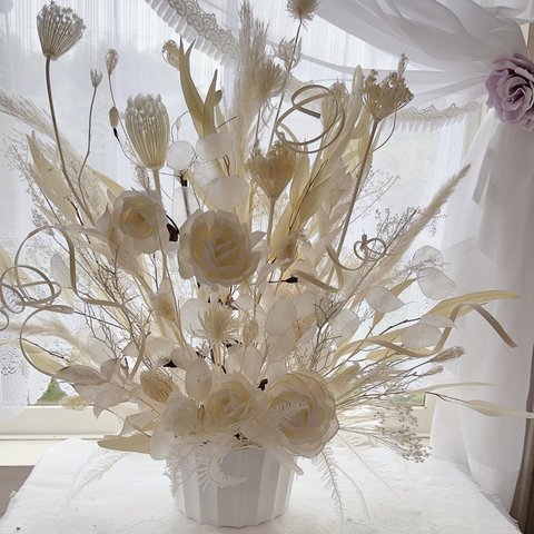 Natural White Flower Shower Arrangement💓💕