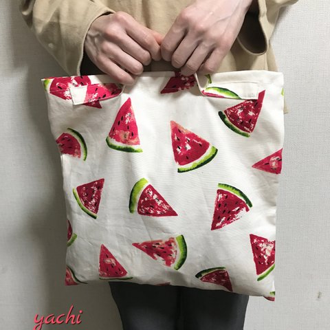 🍉夏に持ちたい🍉すいかのサブエコバッグ🍉