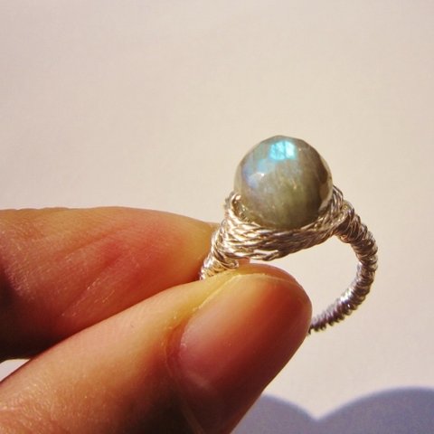 ラブラドライト　Wire　Ring