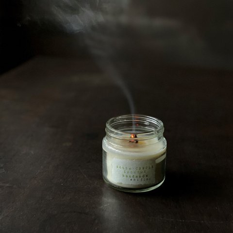 静寂の香り（M）soywax＆精油100％の天然木芯キャンドル
