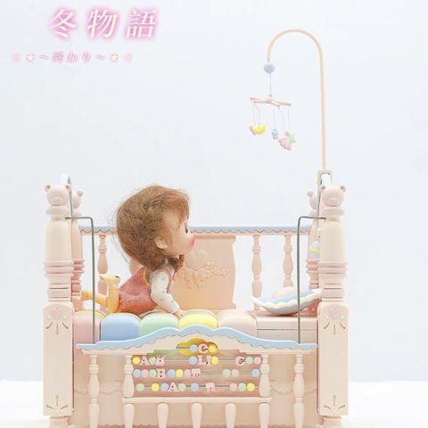 オビツ11ドール  bed。かわいいベッド　ob11ベッド