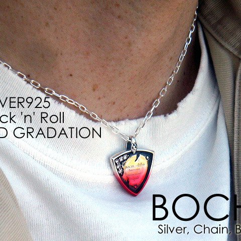 ピックペンダント 『Rock 'n' Roll』 RED GRADATION