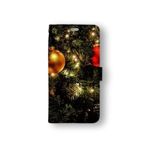 クリスマス 3 手帳型 スマホケース　iPhone Xperia Galaxy AQUOS arrows Google pixel