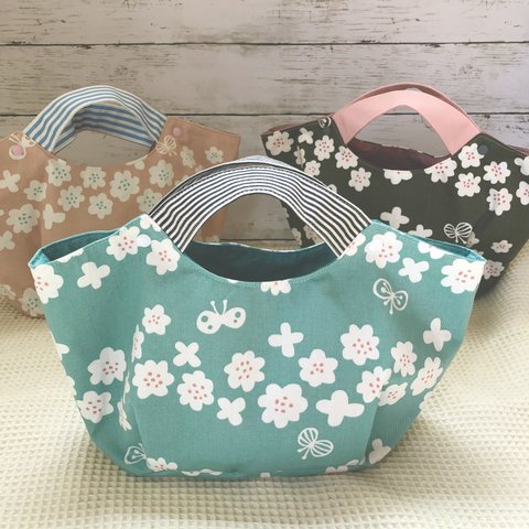 春のマルシェバッグ＊桜＊ちょうちょ