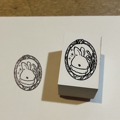 うさぎスタンプ　肖像画