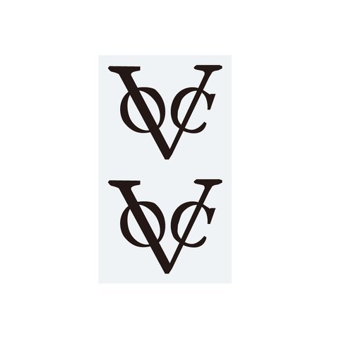 ステッカー　オランダ東インド会社ロゴ（2片）