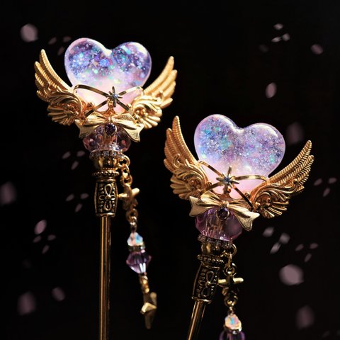 【Angel Heart Candy Rod（桜）】甘い魔法が煌く魔法少女の杖の簪