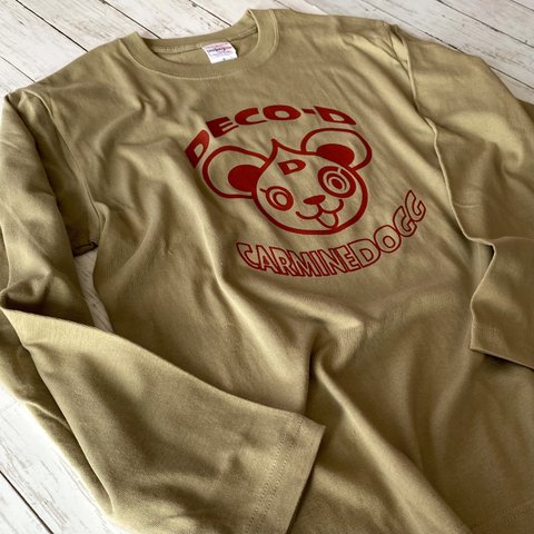 キュートな笑顔 Deco-D(デコディー)ロングスリーブ　Tシャツ・ロンT・クールネック