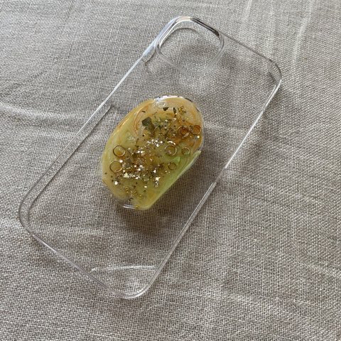 メロン ニュアンス iPhoneケース クリアケース ハンドメイド レジン