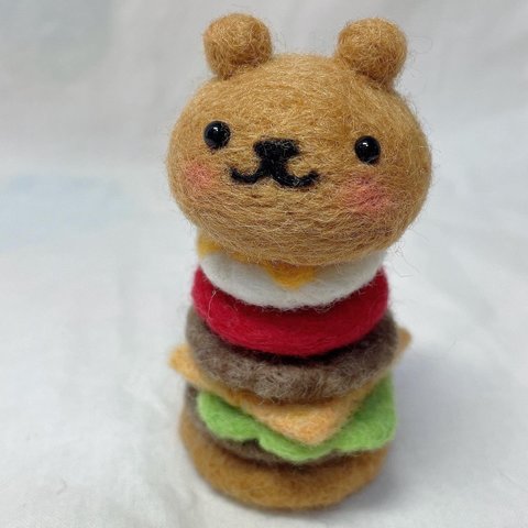 くまさんハンバーガー🍔とポテトのセット🍟💕