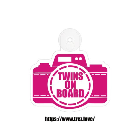 全8色 TWINS ON BOARD カメラ 吸盤