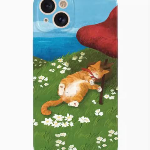 【休み猫】  iPhone スマホケース携帯ケース*15promax*iphone14*iphone13*iphone12*iphone11 送料無料