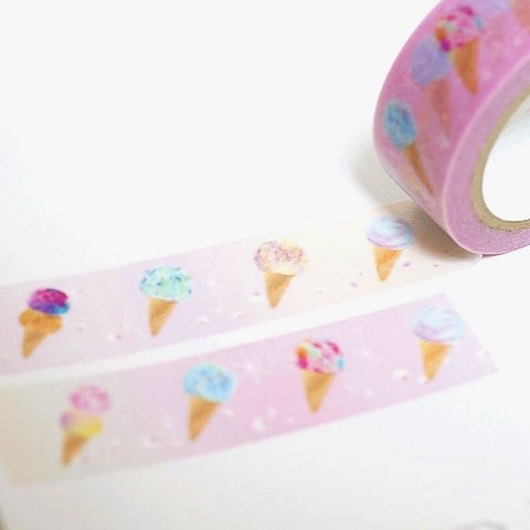 毛糸アイス◎【マスキングテープ　04 yarn icecream】