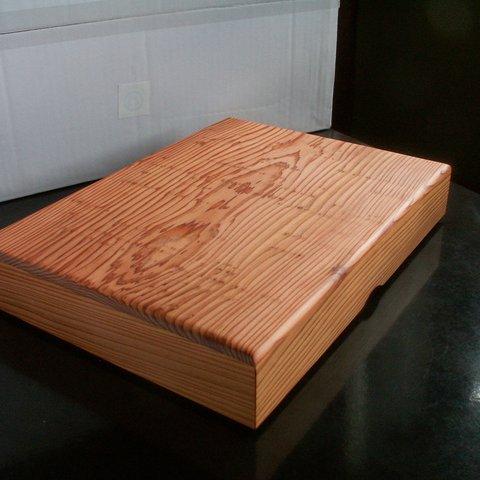 ●屋久杉  無垢　A４クリアファイルが入る文具箱　書道具箱　小物入れ　木製　K２０１