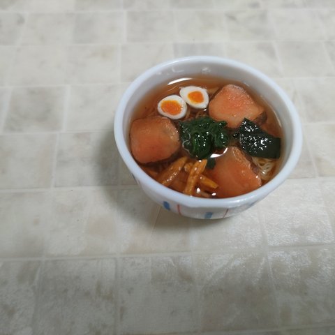 中華麺のミニチュア