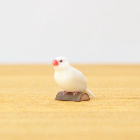 【受注生産】白文鳥のフィギュア