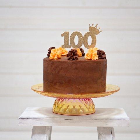 ”100 Days" Crown 王冠　　ケーキトッパー