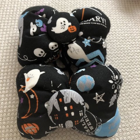 新バージョン！黒ハロウィン♡リボン♡二個450円♡リボン型ゴム！