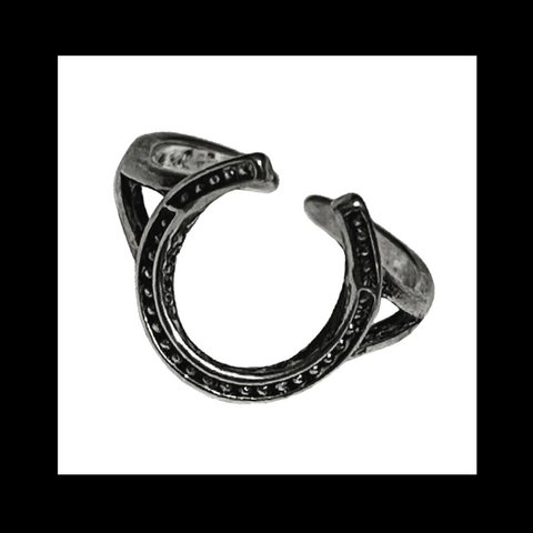 silver925【Horse_hoof RING】馬 蹄 シルバー 量産型 パンク ロック メンズ ユニセックス  ゴシック 病みかわいい ヴィンテージ  アンティーク リング 指輪