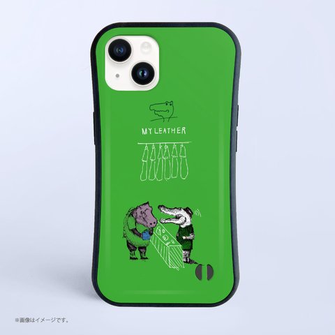 「crocodile」耐衝撃グリップiPhoneケース