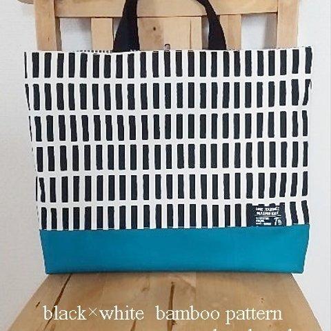 入園入学新学期　　北欧格子 black×blue　レッスンバック　リバーシブルできます♪